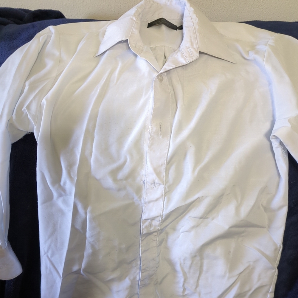 boys vittorino dress shirt size med 10/12